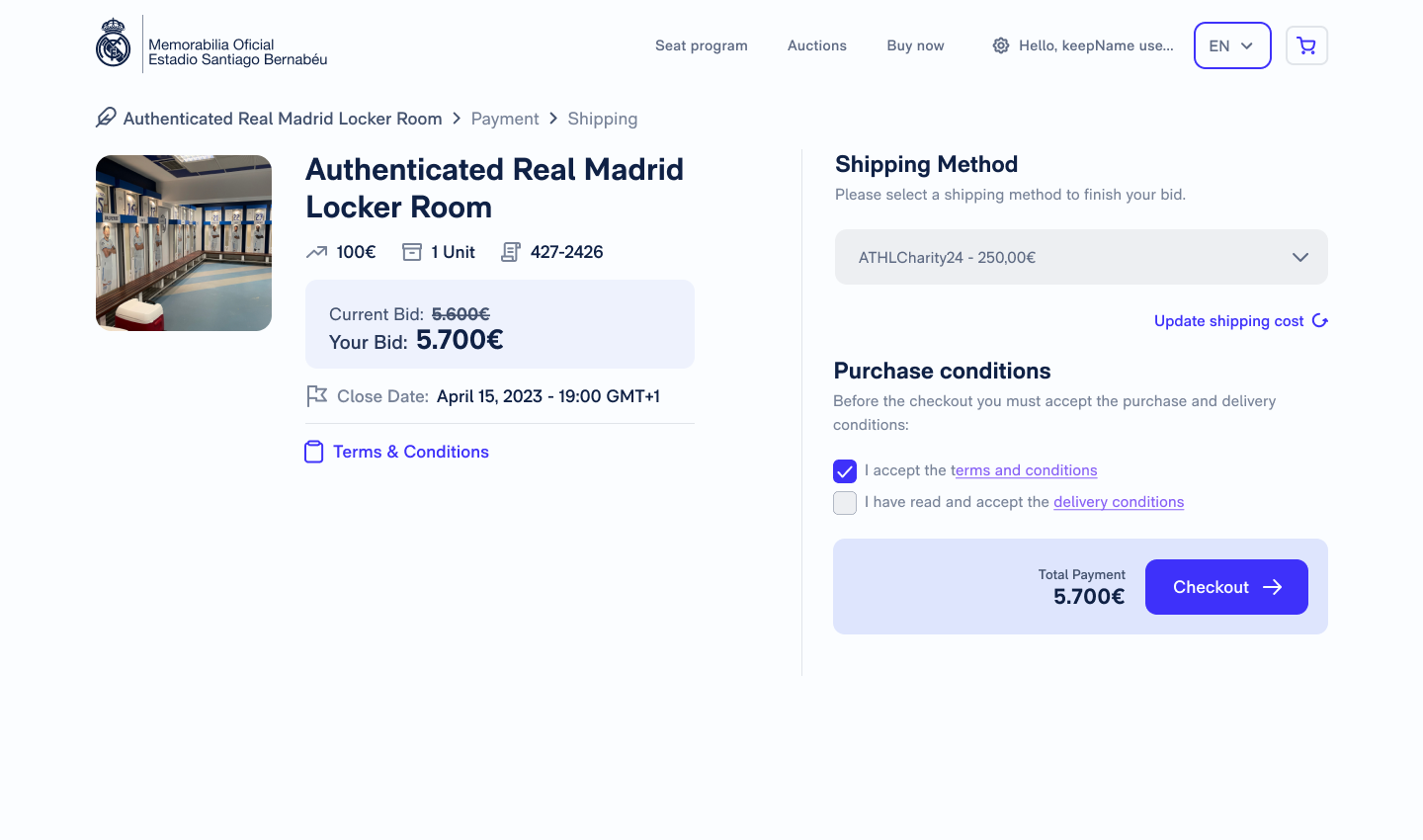 Card shipping