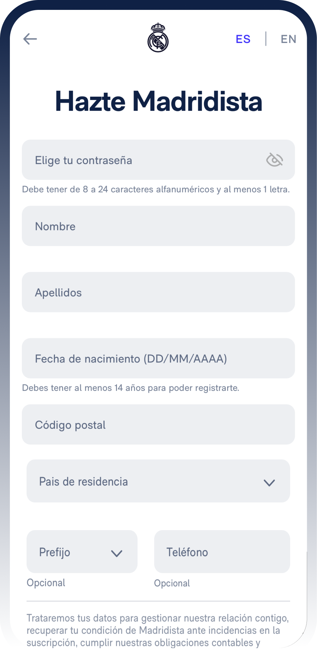 Página de Inicio